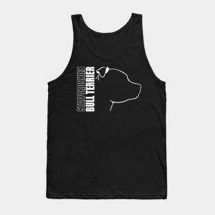 Staffordshire Bull Terrier profile dog lover Tank Top